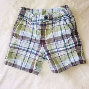 Janie and Jack 6-12 mo Baby Boy Plaid Shorts